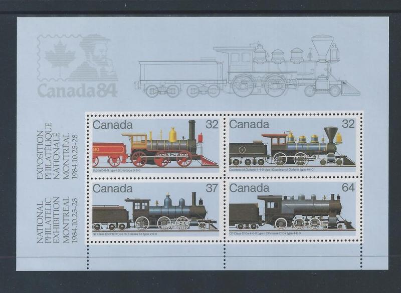 Can Locomotives 1860-1905 - 2 #1039a Souvenir Sheet MNH10