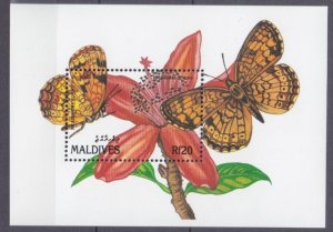 1991 Maldive Islands 1591/B202 Butterflies 8,50 €