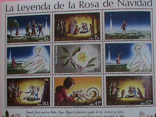 NICARAGUA STAMP: 1972- SC#C821a   CHRISTMAS 1972 -MINT NOT HING S/S SHEET