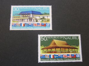 Nauru 1975 Sc 128-9 set MH