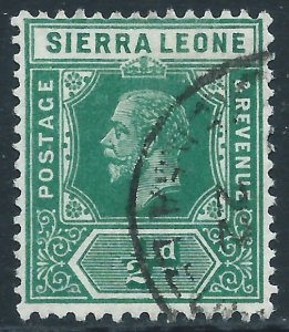 Sierra Leone, Sc #103, 1/2d Used