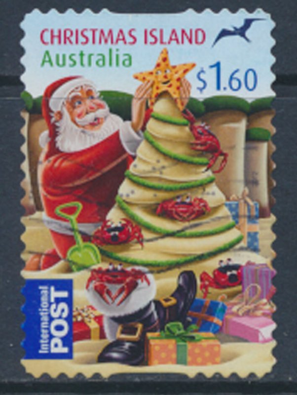 Christmas Island   SC# 508  Self adhesive gum Christmas  2012    see scan & d...