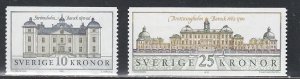 Sweden # 1874 & -1877, Palaces, Mint NH, 1/3 Cat.