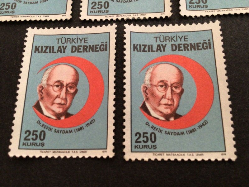 Turkey Dr Refik Saydam 1881 - 1942  Mint Stamp No Gum Ref 60865