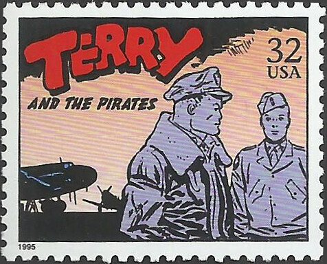 # 3000r MINT NEVER HINGED ( MNH ) TERRY AND THE PIRATES