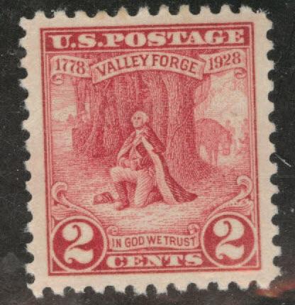 USA Scott 645 MNH** 1928 Valley Forge stamp