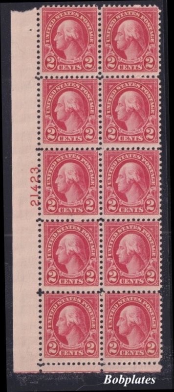 BOBPLATES US #634 Washington Lower Left Plate Block of 10 21423 FVF MNH CV=12.5*