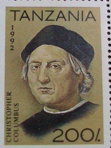 ​TANZANIA-1992 SC#899 500TH ANNIVERSARY OF COLUMBUS DISCOVERED AMERICA S/S MNH