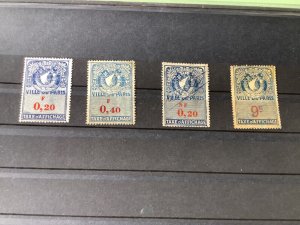 France Paris Public signs & Posters revenue used stamps  Ref A4383