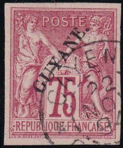 French Guiana 1892 SC 16 Used Stamp 