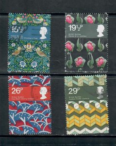 G.B 1982  COMMEMORATIVES  SET TEXTILES USED  h 240121