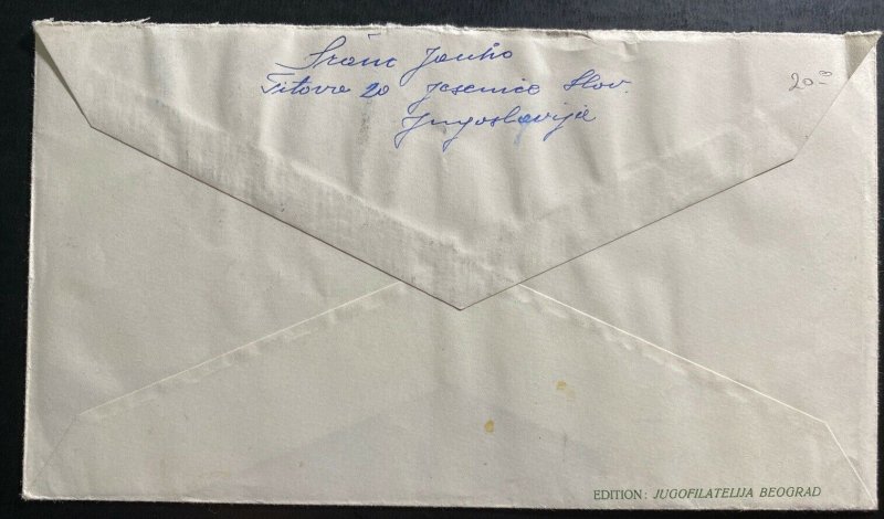 1953 Jesenice Yugoslavia First day Cover FDC To Delft Netherlands United Nations