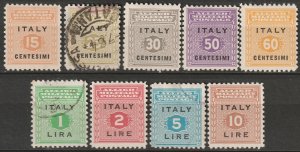 Italy AMG Sicily 1943 Sc 1N1-9 complete set MH/used