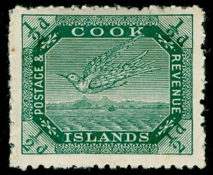 COOK ISLANDS SG39, ½d dp green, M MINT. Cat £11.