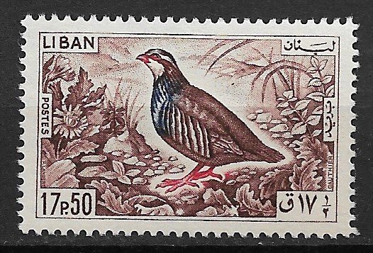 1965 Lebanon 437 Rock Partridge MNH