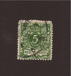 47 -SG 47A -  Reichspost 5pf  green