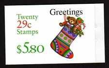 BK218 $5.80 2872a 29c Christmas, Stocking 1994