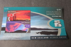 New Zealand 1998 Sc 1531a Skies Australlia'99 MS MNH