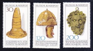 Germany 1258-60 MNH 1977 Archaeological Heritage Set of 3