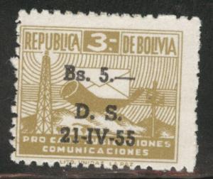 Bolivia Scott RA21 MH* Postal Tax stamp 1955