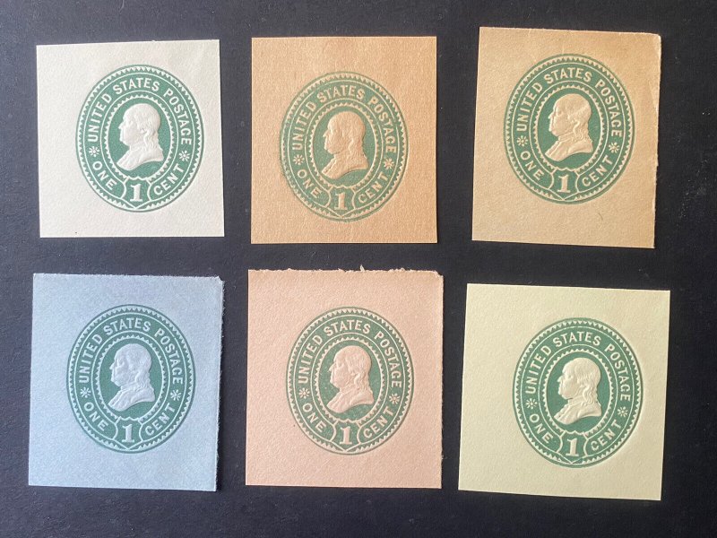 US Stamps- SC#U352 - W357 - Unused - SCV = $33.00