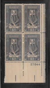 #1250 MNH Plate Block