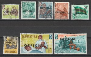 TANGANYIKA 1961 SG 01/O8 USED