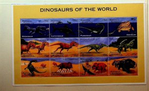 BARBUDA Sc 1564 NH MINISHEET OF 1995 - DINOSAURS - (WG25)