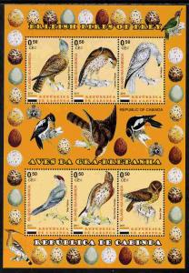 Cabinda Province 2011 British Birds of Prey #1 perf sheet...