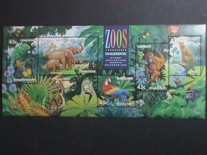 AUSTRALIA-ENDANGER ZOO ANIMALS  MNH S/S VERY FINE- WE SHIP TO WORLD WIDE