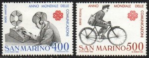San Marino Sc #1051-1052 Mint Hinged