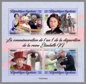TOGO 2023 MNH 1st anniversary of the death of Queen Elizabeth II M/S