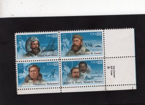 2220-2223 Arctic Explorers, MNH LR-ZIP blk/4