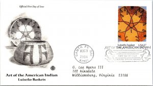 FDC 2004 SC #3873 Luiseno Basket - Santa Fe NM - Single - J3179