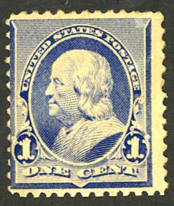U.S. #219 MINT OG VVLH