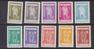 Panama # RA52-61, Boy & Girl Scouts, Mint, NH, 1/2 Cat.