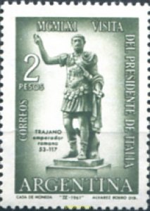 283223 MNH ARGENTINA 1961 VISITA DEL PRESIDENTE ITALIANO GRONCHI