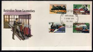 Australia 707-710 Locomotives Trains U/A FDC