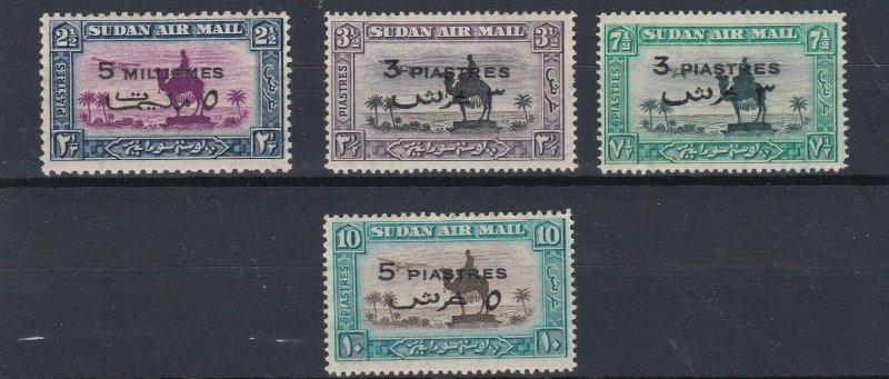 SUDAN 1938  S G 74 - 77  SET OF 4  MH  