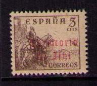 IFNI Sc# 29 MNH FVF El Cid Carmine Ovpt Territorio de Ifni