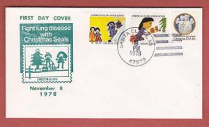 1978 CHRISTMAS SEAL FIRST DAY OF ISSUE-Santa Claus, In