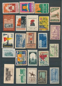 France Foire Caen Expo Tours Old Cinderella Poster Labels(Appx 70)W2242