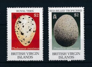 [105677] British Virgin Islands 1990 Birds vogel oiseaux eggs From sheet MNH