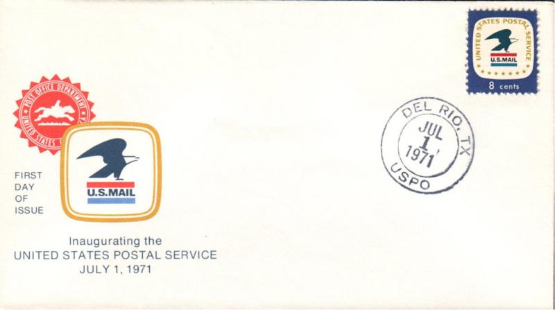 #1396 TX, Del Rio 7-1-71 USPS FDC