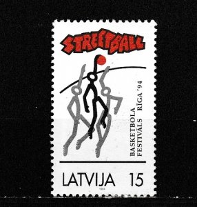 Latvia  Scott#  362  MNH  (1994 Basketball Festival)