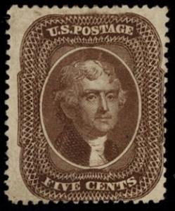 Scott #30 Mint, NG, Dealer Graded Fine