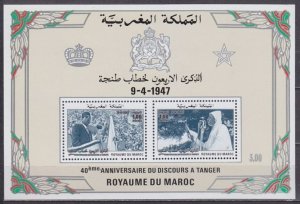 1987 Morocco 1114-15/B16 40 years of discourse in Tangier