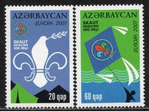 EUROPA 2007 - Azerbaijan - The 100th Anniversary of Scouting - MNH Set