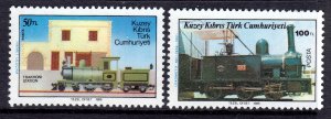 Turkey 1986 Rail Transport Complete Mint MNH Set SG 202-203