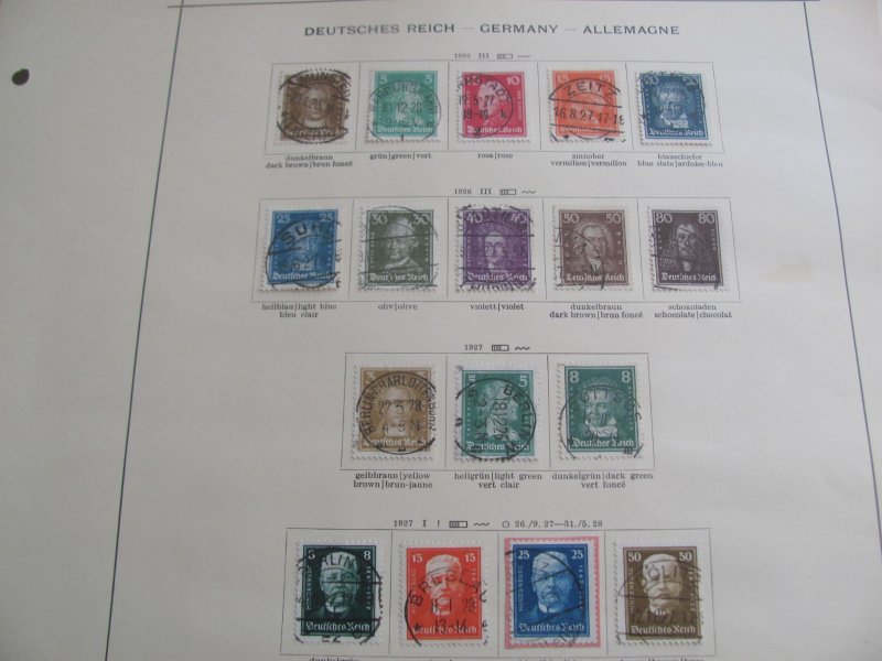 GERMANY 1920S-1930S USED  SETS XF (215) FROM USED COLL.